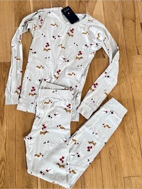 Kids Petit Lem Dog Print Pajama Set